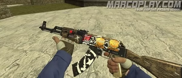 Модели для CSS v34/CSS v93 - AK-47 Wasteland Rebel V2 для css