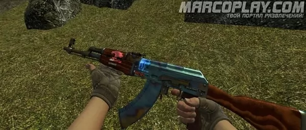 AK-47 Case hardened blue gem для CSS