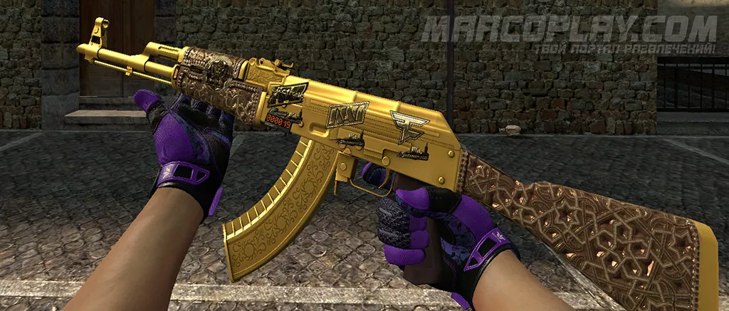 AK-47 Gold Arabesque для CSS